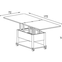Стол-трансформер Виват белый | фото 4