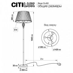 Торшер Citilux Вена CL402920 | фото 5